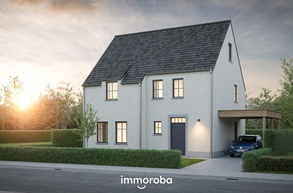 Vastgoedfoto van onroerend goed 7821148, Te Koop te Desselgem: Volledig afgewerkte villa in pastoriestijl met een bewoonbare oppervlakte van maar liefst 220m².
