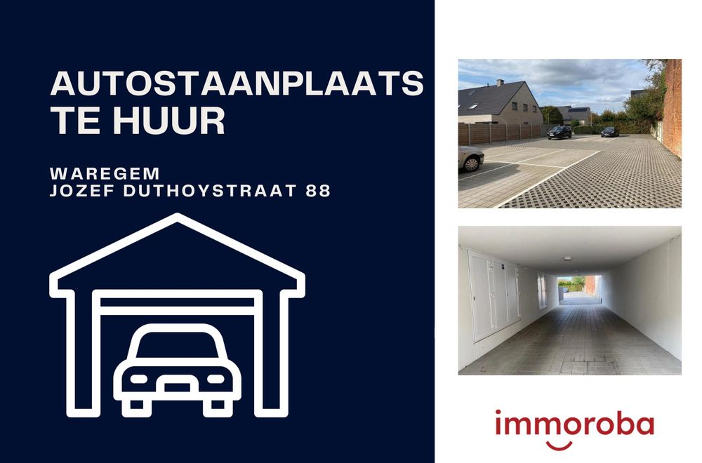 Vastgoedfoto van onroerend goed 8052454, Autostaanplaats TE HUUR in Waregem.